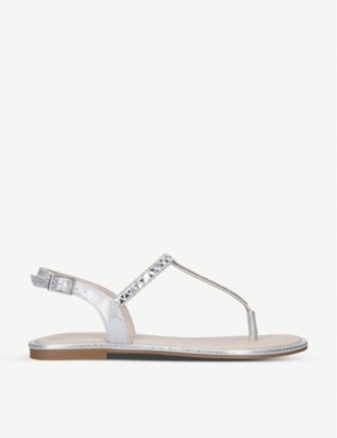 ALDO - Sheeny embellished flat sandals | Selfridges.com