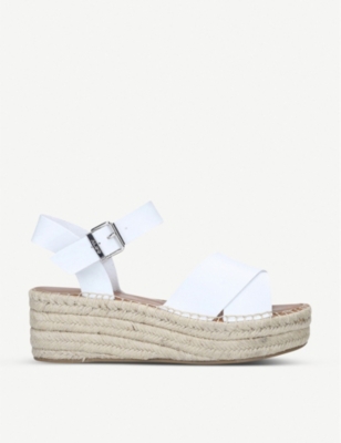 aldo white platform sandals