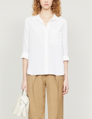 Bella Dahl Loose-fit Woven Shirt In White