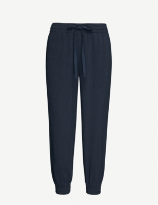 BELLA DAHL: Easy cropped high-rise woven jogging bottoms