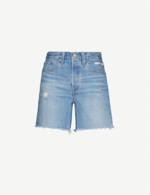 levi's high rise jean shorts