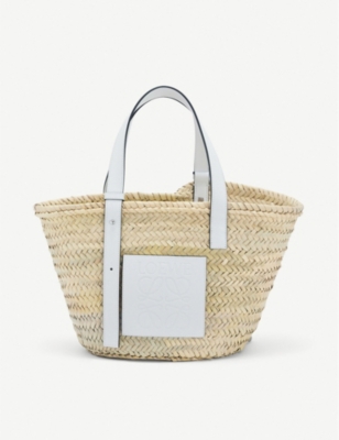 Loewe woven outlet leather basket bag