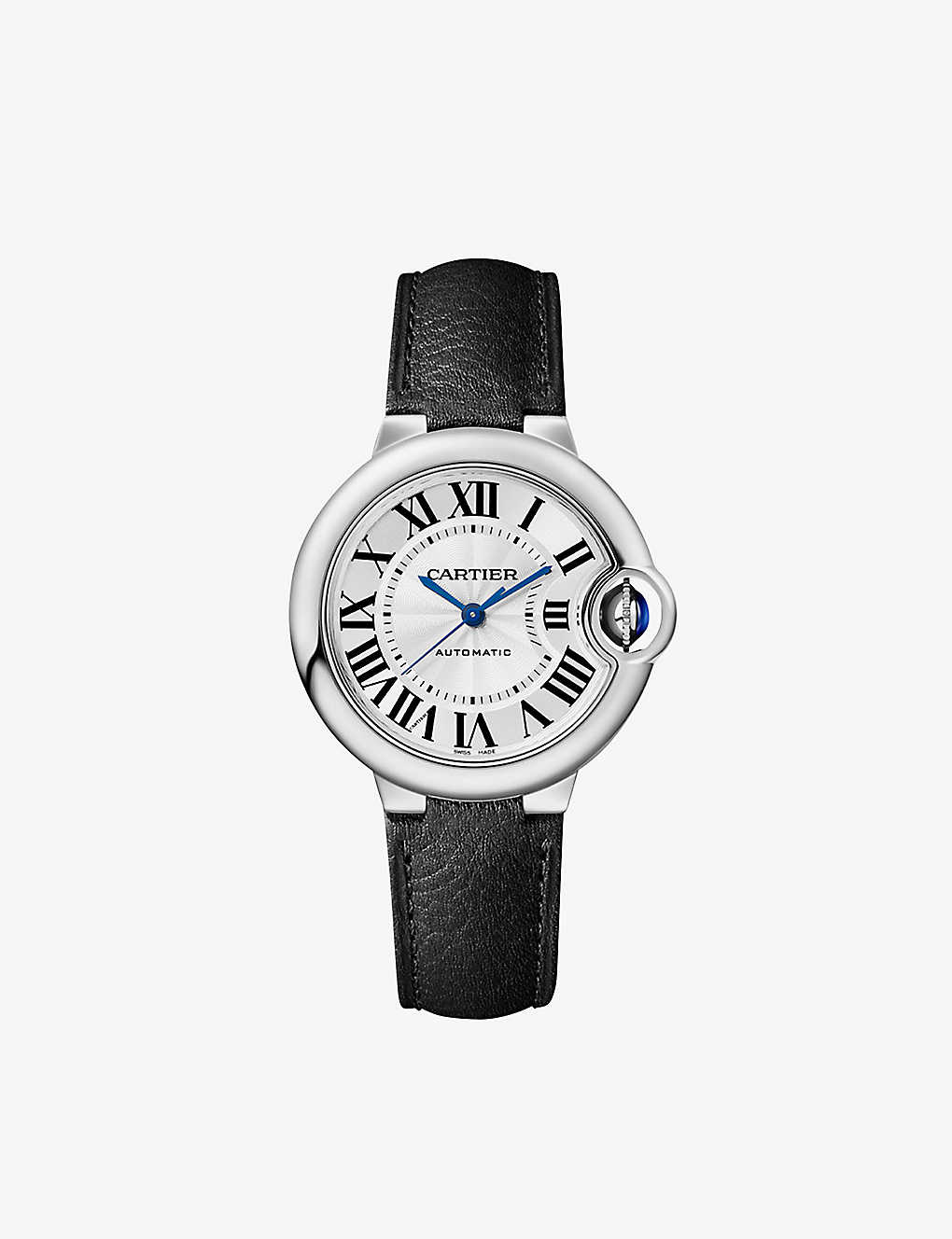 Cartier Womens Rose Gold Crwsbb0037 Ballon Bleu Stainless-steel And Leather Watch