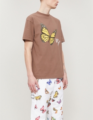 Palm angels deals butterfly t shirt