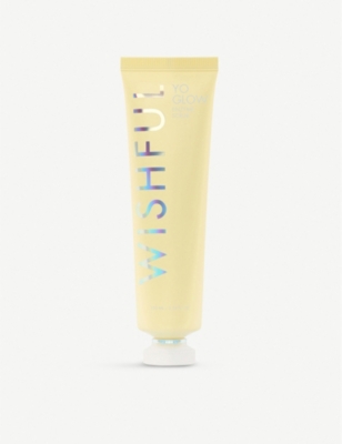 Huda Beauty Wishful Yo Glow Enzyme Scrub, 100ml - One Size In White