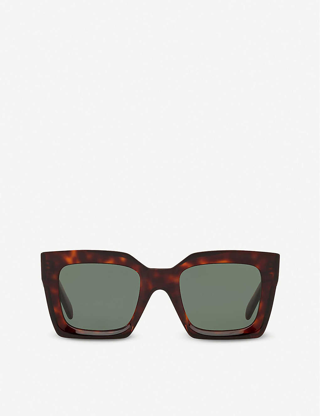 Celine Cl40130i Tortoiseshell Acetate Sunglasses In Brown