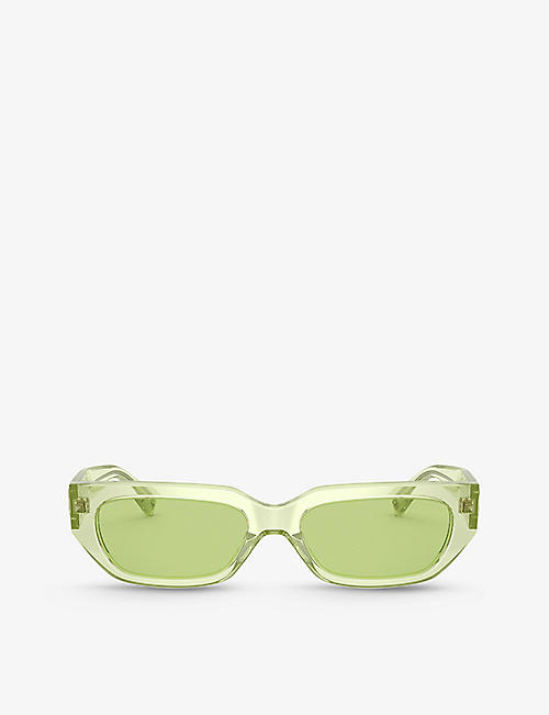 VALENTINO GARAVANI: VA4080 rectangular-frame acetate sunglasses