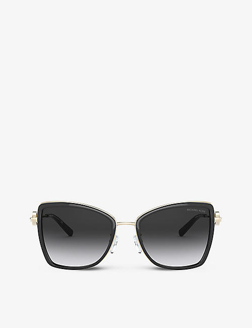 MICHAEL KORS: MK1067B 55 Corsica square-frame metal sunglasses