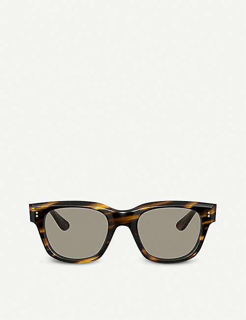 OLIVER PEOPLES: OV5433U Shiller acetate square-frame sunglasses