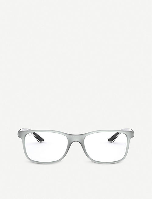RAY-BAN: RX8903 acetate and carbon eyeglasses