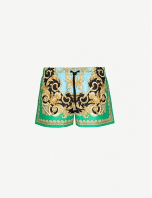 versace green swim shorts