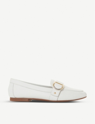 dune white loafers