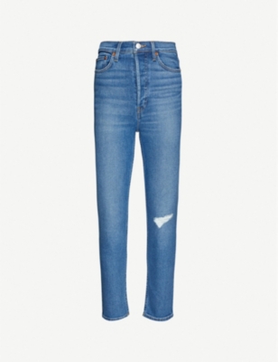 mid rise stretch jeans