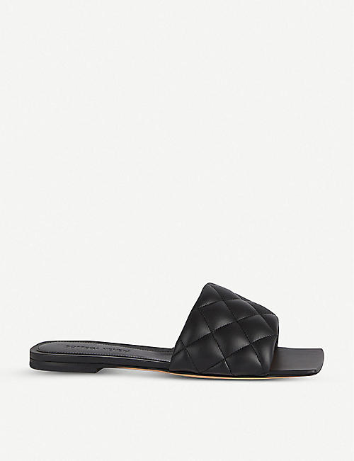 BOTTEGA VENETA: Quilted leather flat sandals