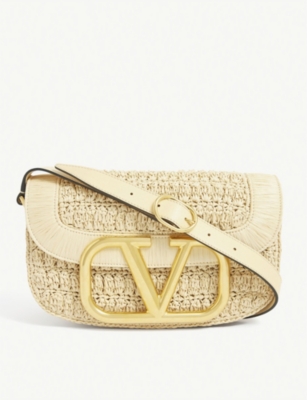 valentino raffia bag