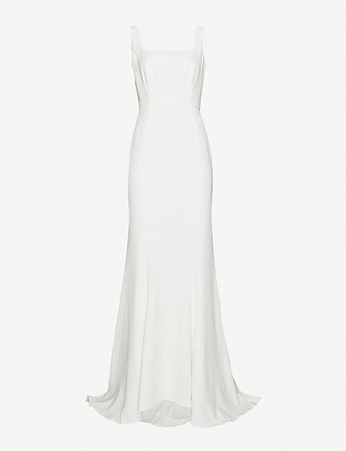 WHISTLES: Mia square-neck crepe wedding gown
