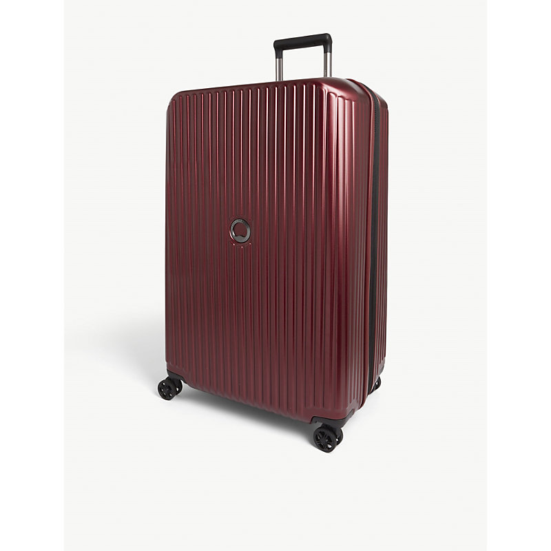 Delsey Securitime Zip Four-wheel Expandable Suitcase 77cm In Red