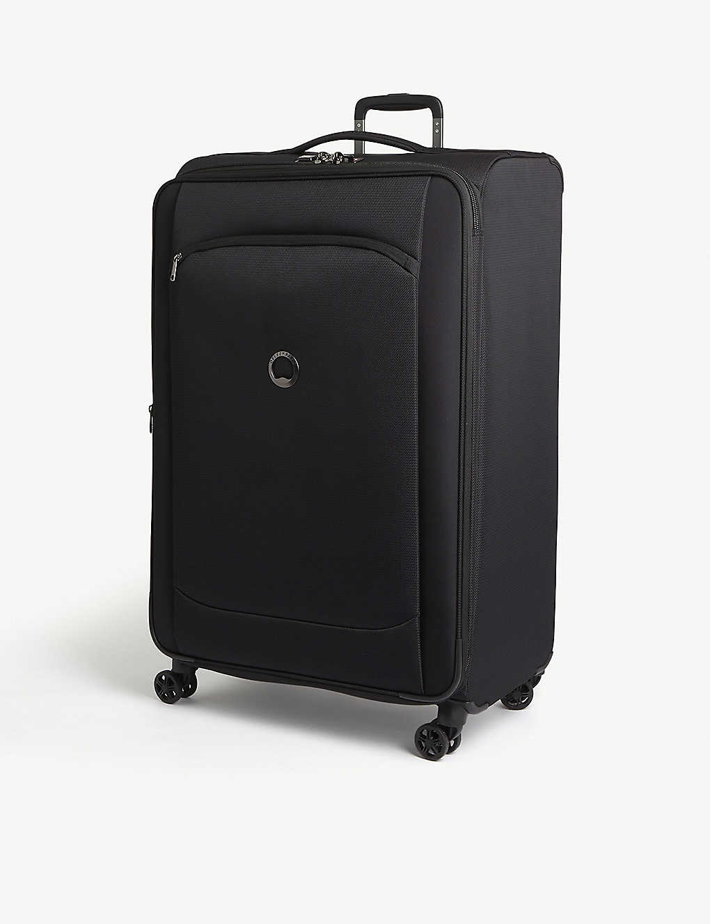 Delsey Montmartre Air 2.0 Four-wheel Recycled Woven Suitcase 83cm In Black