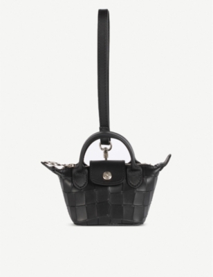 LONGCHAMP - Le Pliage Cuir mini croc 