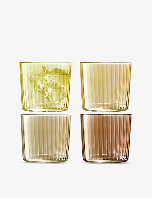 LSA：Gems Assorted Amber 玻璃杯四件装