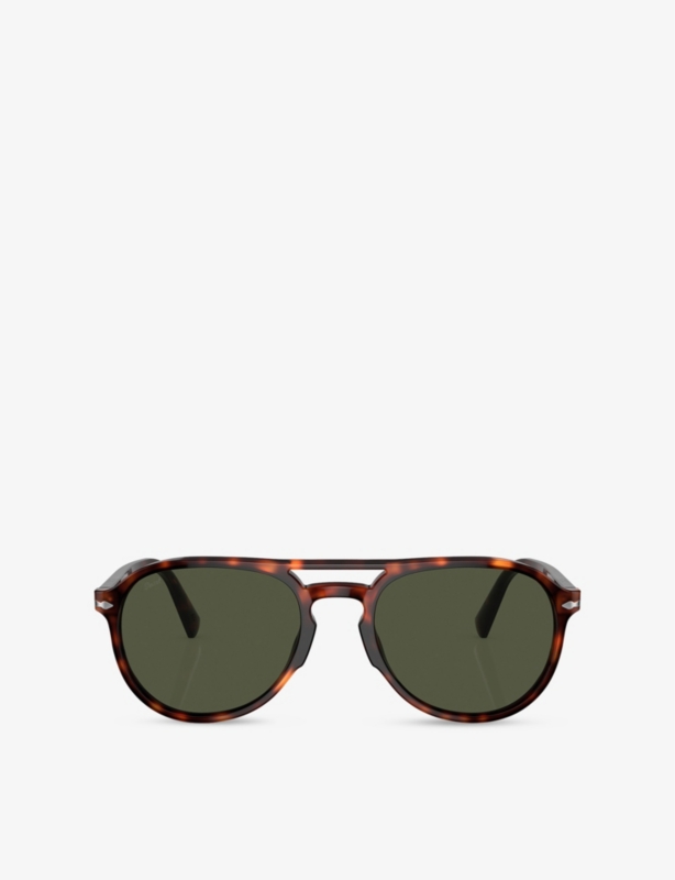 PO3235S Pilot-Frame Acetate Sunglasses
