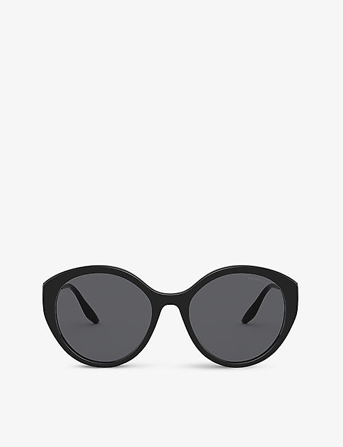 PRADA: PR 18XS polarised phantos-frame acetate sunglasses
