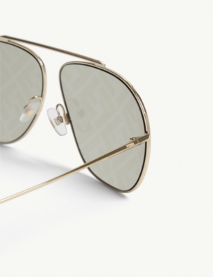 FF0407/G/S metal pilot-frame sunglasses 