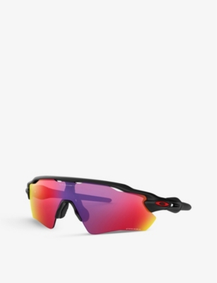 Oakley Womens Black Oo9208 38 Radar Ev Path Shield-frame Acetate Sunglasses In Black