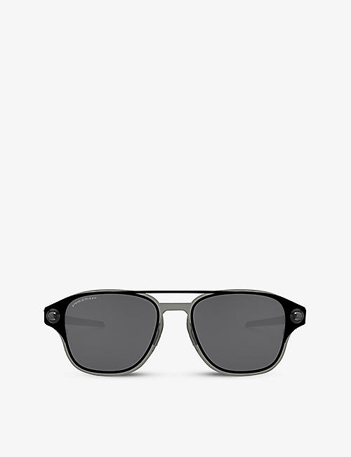 OAKLEY: OO6042-1252 Coldfuse&trade titanium and O Matter&trade square-framed sunglasses