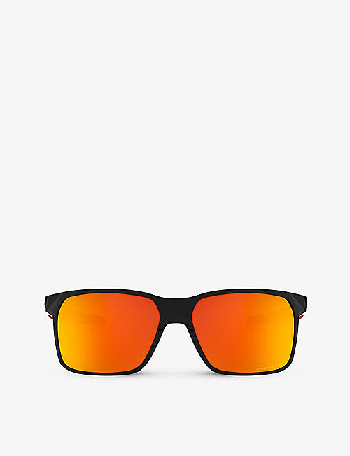 OAKLEY: OO9460-0559 Portal X O Matter&trade rectangular-framed sunglasses