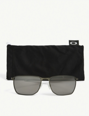 Oakley Ejector Prizm Black Rectangular Mens Sunglasses Oo4142 414203 58 In Grey