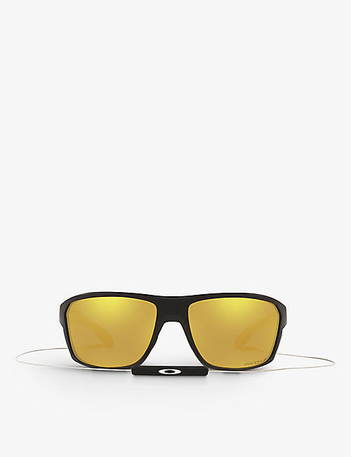 OAKLEY: OO9416 64 Split Shot acetate square-frame sunglasses