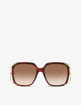 GUCCI - GG0647S oval-frame acetate sunglasses 