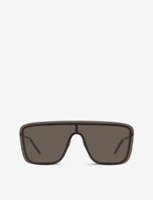 Saint Laurent Sl364 Square Acetate Sunglasses In Black