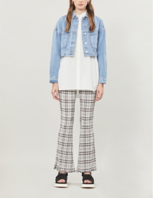 topshop cropped denim jacket