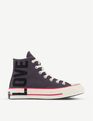 converse hi top replay trainers