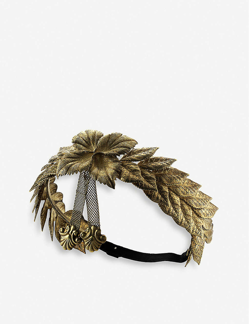 Gucci Archelogy Gold-tone Headpiece In Brass