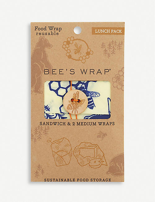 EDDINGTONS: Bee's Wrap Lunch Pack reusable bag set