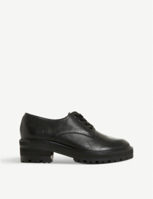 leather heeled brogues
