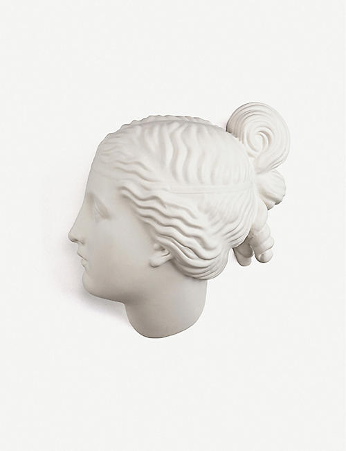SELETTI: Female head porcelain decoration 37cm