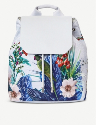 TED BAKER Jamboree Passha drawstring woven backpack Selfridges