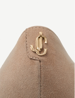 Love 65 logo-embellished suede courts