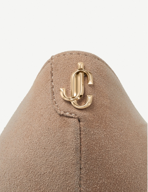 Love 65 logo-embellished suede courts