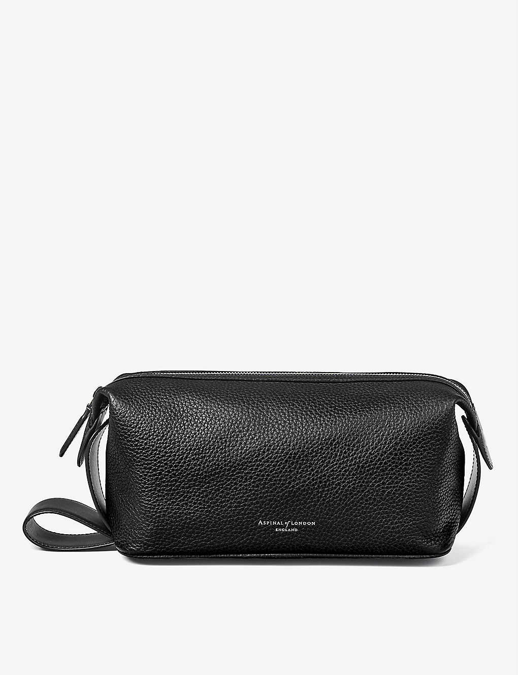 Aspinal Of London Reporter Textured-leather Wash Bag