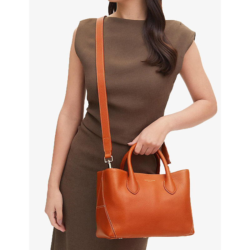 Shop Aspinal Of London Women's London Medium Leather Tote Bag