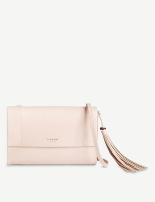 TED BAKER: Lailai patent-leather cross-body bag