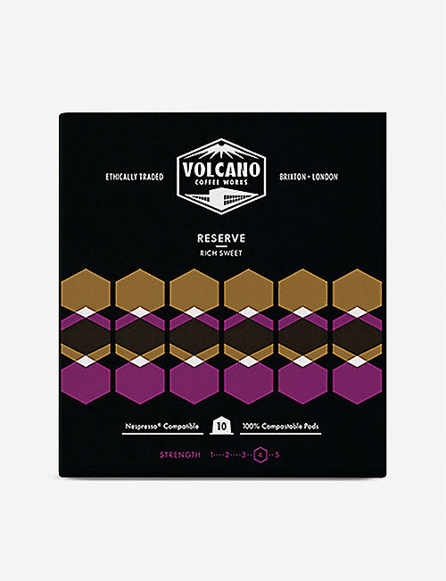 VOLCANO COFFEE: Reserve Coffee Pods box of 10