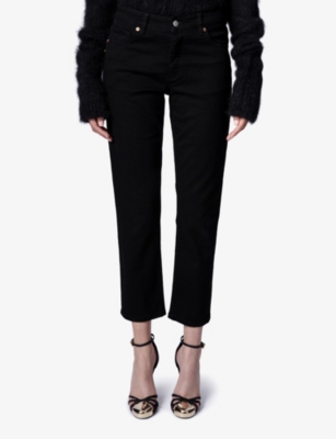 ZADIG&VOLTAIRE: Boyfit cropped-leg five-pocket jeans