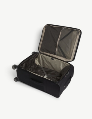Shop Samsonite Airea Spinner Soft Case 4 Wheel Cabin Suitcase 67cm In Black