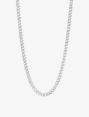 MARIA BLACK: Forza rhodium-plated sterling-silver necklace